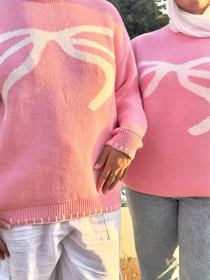 Cotton Candy Bow Knit 🍬