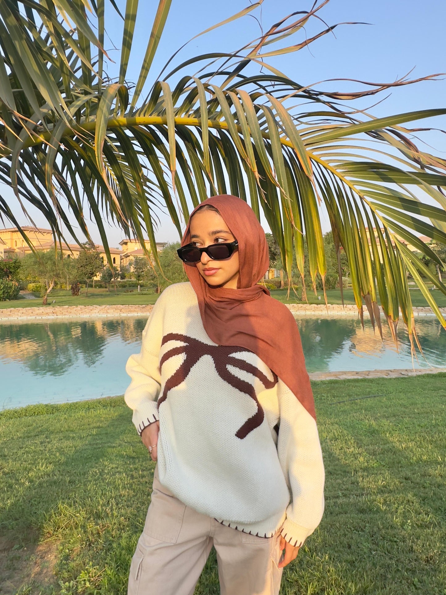 Mocha Cream Bow Knit 🤎